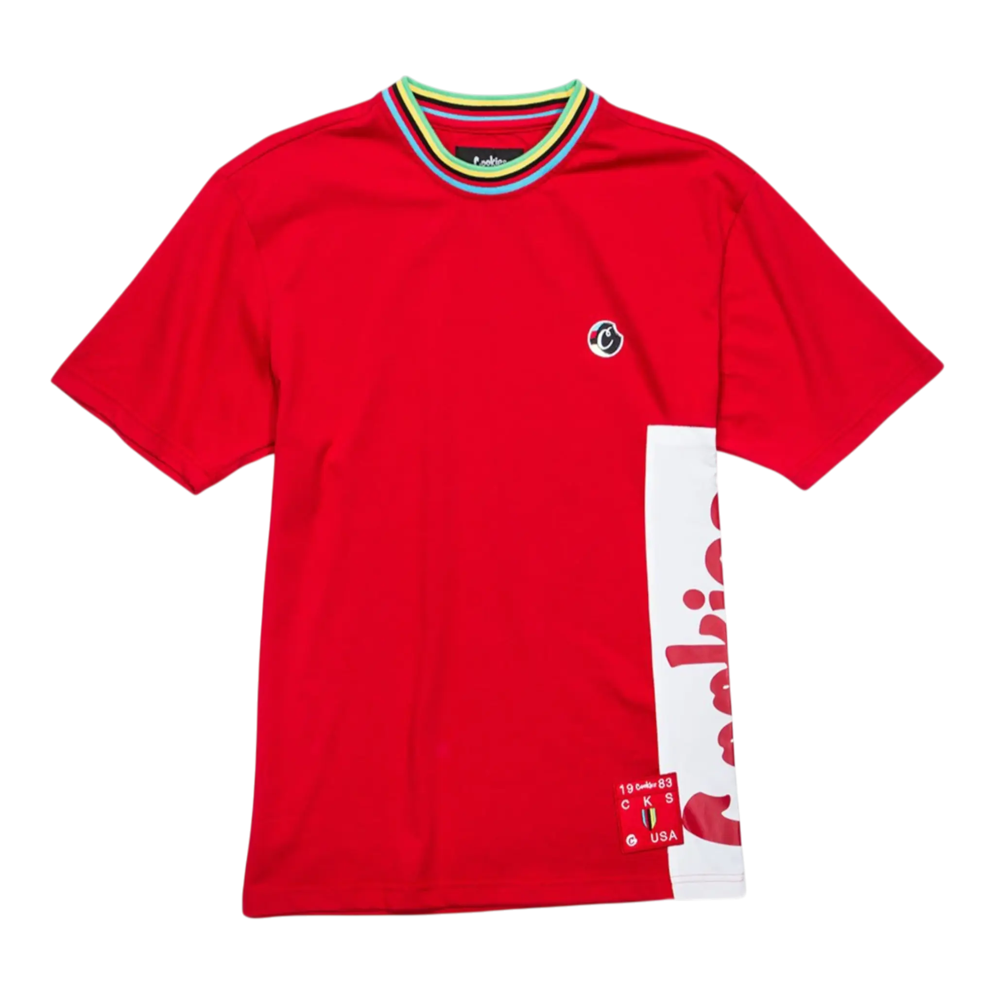 Cookies Tour De Fire Cotton Jersey Short Sleeve Knit Men T-Shirt Red