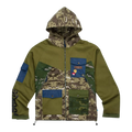Cookies Backcountry Color-Blocked Hooded Olive Camo Jacket Men