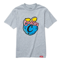 Cookies Puff Print Logo T-Shirt Men Heather Grey