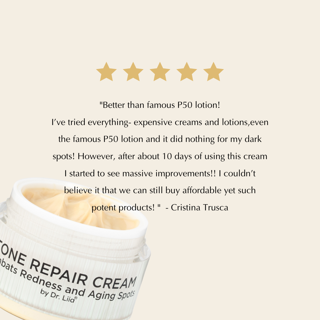 Brightening Tone Repair Cream for Dark Spots & Uneven Skin – Vegan & Gluten-Free