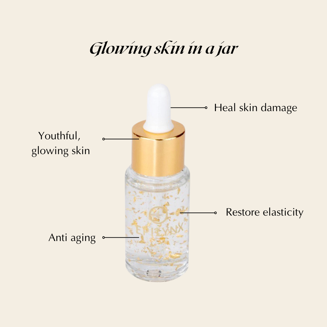 24K Gold Radiance Concentrate Serum – Vegan, Gluten-Free Hydrating & Illuminating Formula