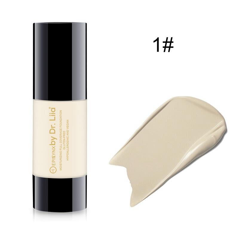 Breathable Full-Coverage Foundation – Dewy Finish, Hydrating, Vegan, Gluten-Free (SPF 15)