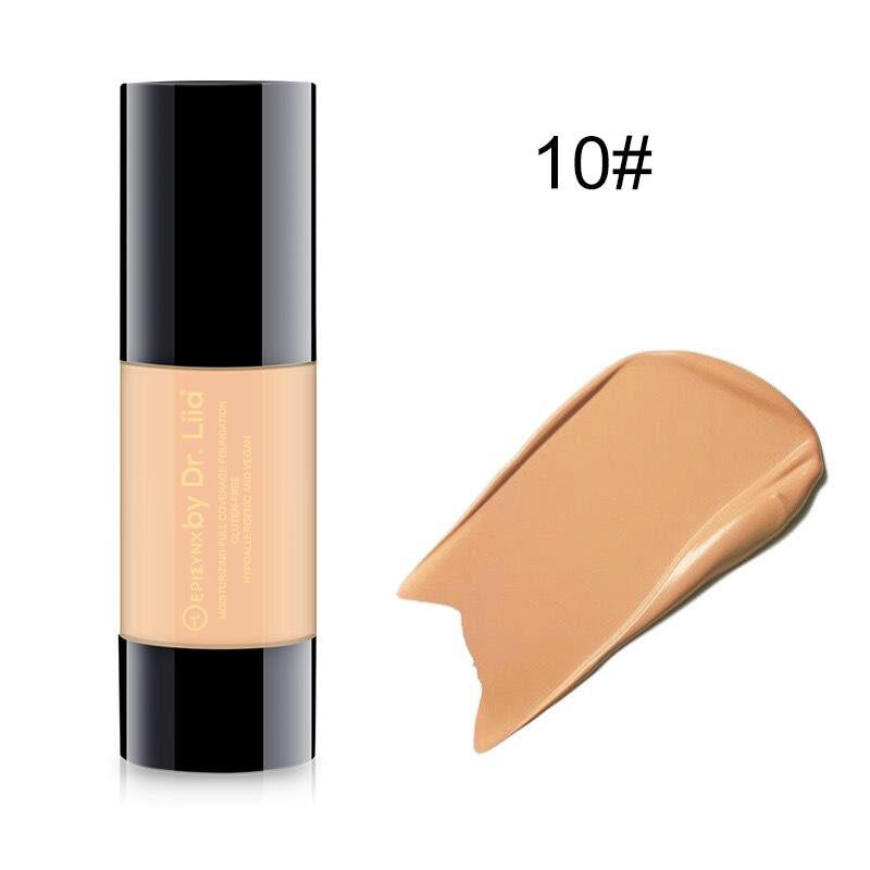 Breathable Full-Coverage Foundation – Dewy Finish, Hydrating, Vegan, Gluten-Free (SPF 15)