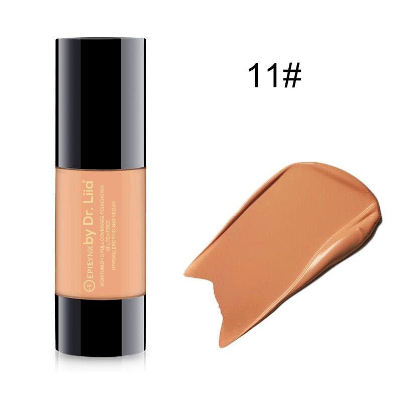 Breathable Full-Coverage Foundation – Dewy Finish, Hydrating, Vegan, Gluten-Free (SPF 15)