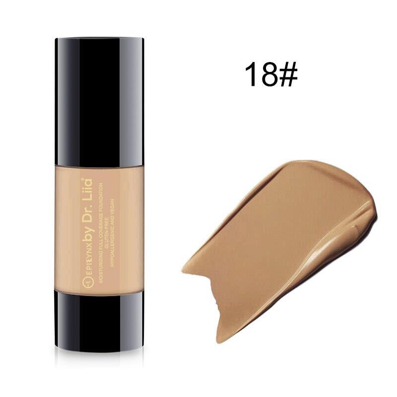 Breathable Full-Coverage Foundation – Dewy Finish, Hydrating, Vegan, Gluten-Free (SPF 15)