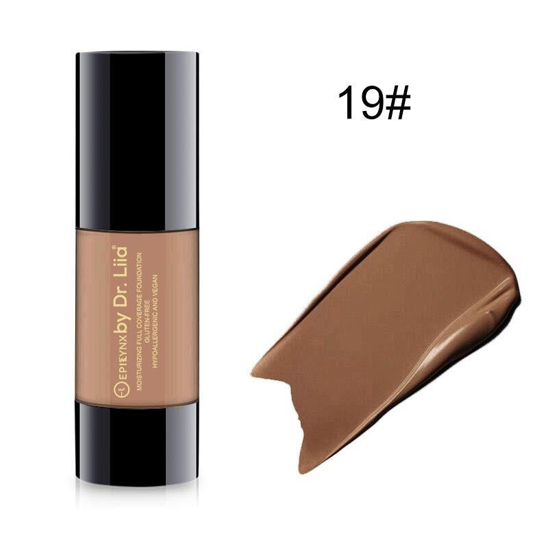 Breathable Full-Coverage Foundation – Dewy Finish, Hydrating, Vegan, Gluten-Free (SPF 15)