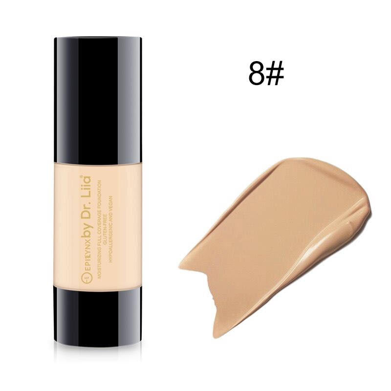 Breathable Full-Coverage Foundation – Dewy Finish, Hydrating, Vegan, Gluten-Free (SPF 15)