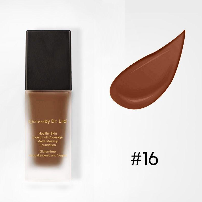 Healthy Skin Full Coverage Matte Foundation with SPF 30 – Vegan, Gluten-Free & Hydrating